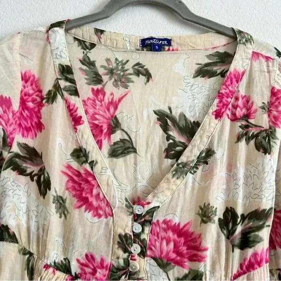 Natura Long Sleeve Boho top | size small - Picture 4 of 6